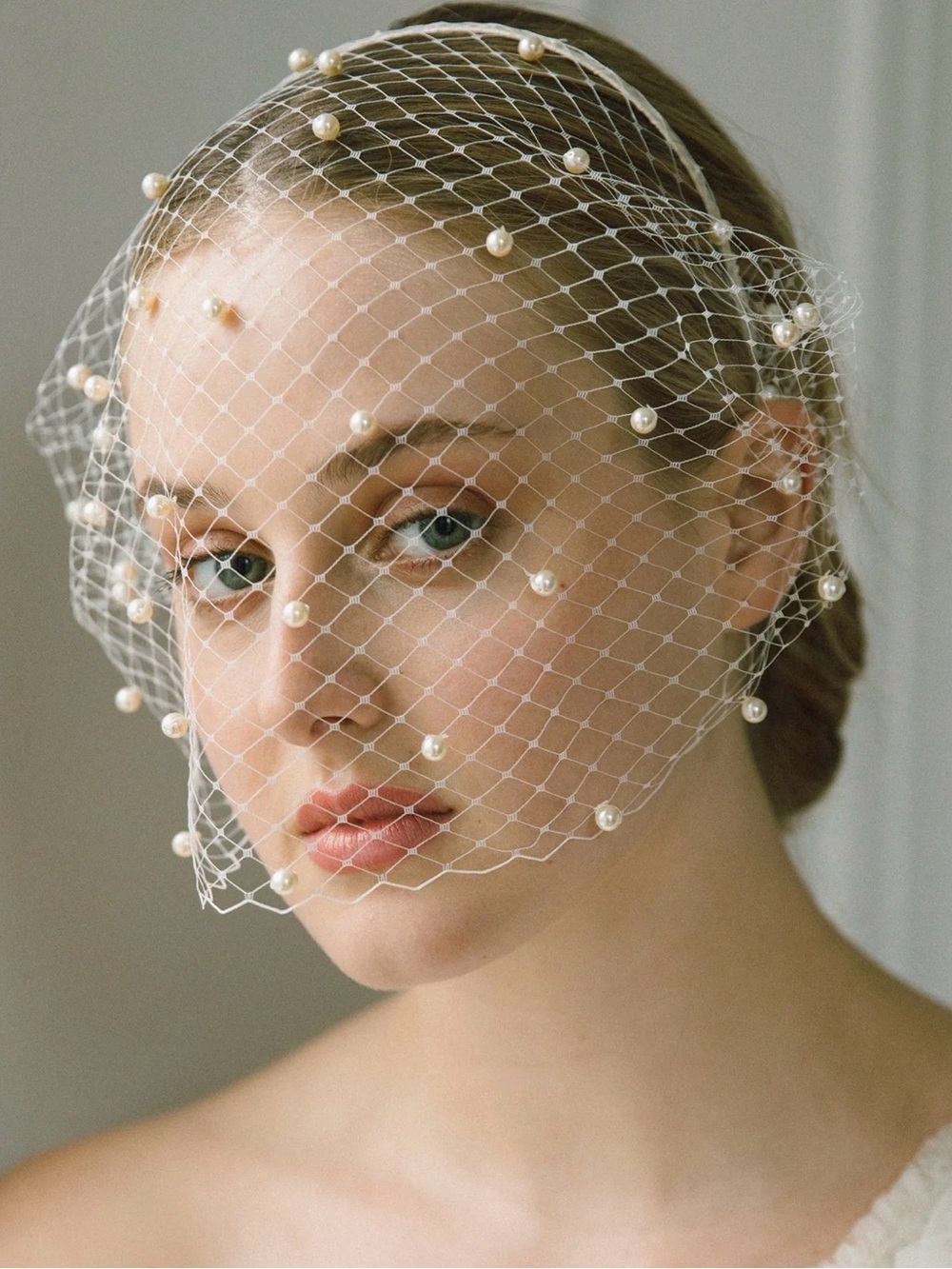 Jennifer Behr Voilette Headband with Pearls